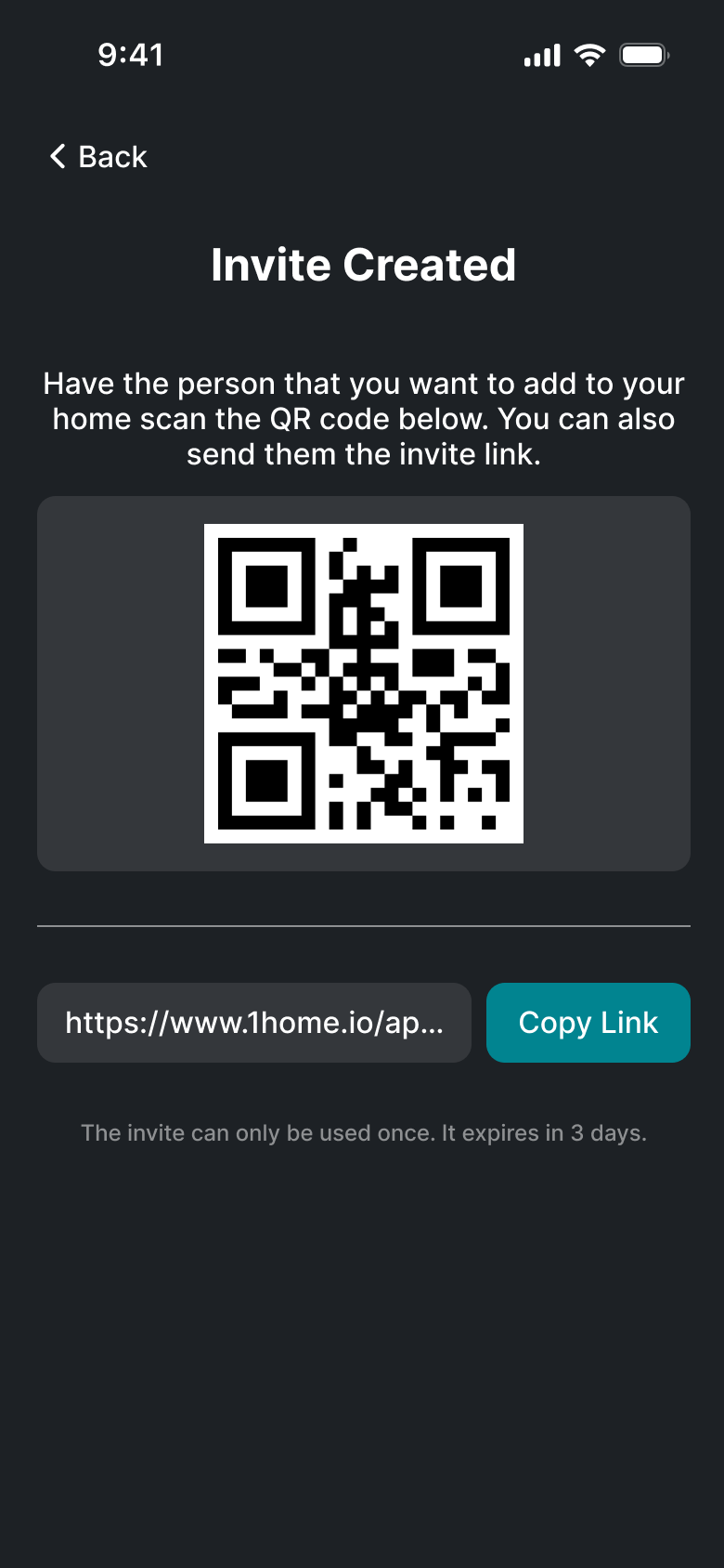 Invite link