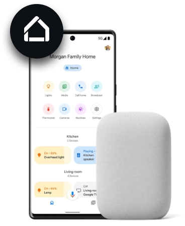 1Home flere KNX mobil apps og voice control interfaces via Matter