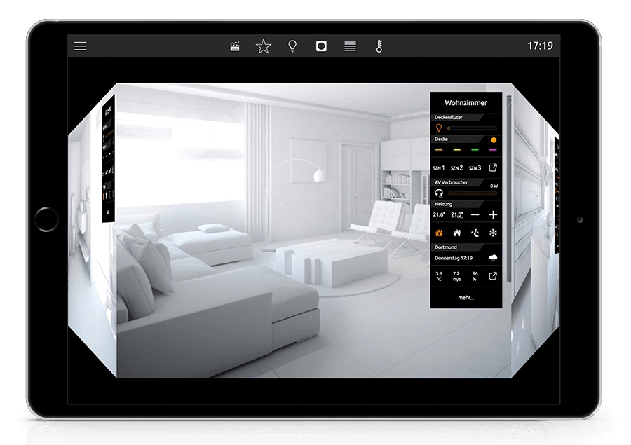 Other KNX visualisation options with 1Home