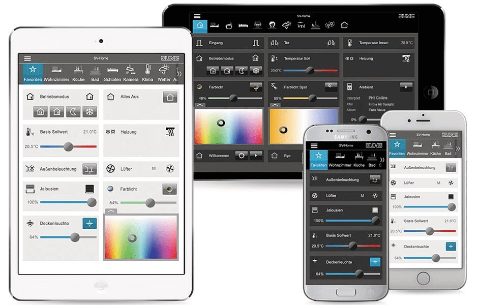 Other KNX visualisation options with 1Home