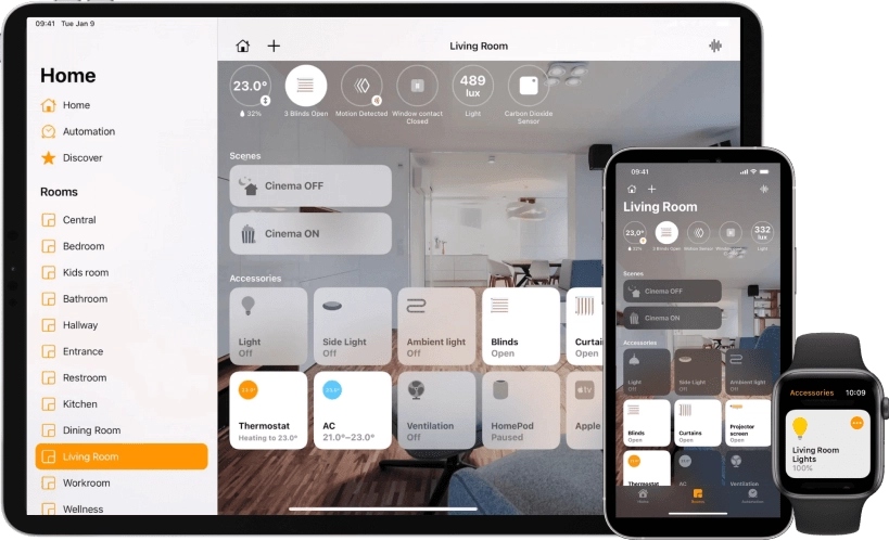 1Home exposiciones virtual de HomeKit de Apple