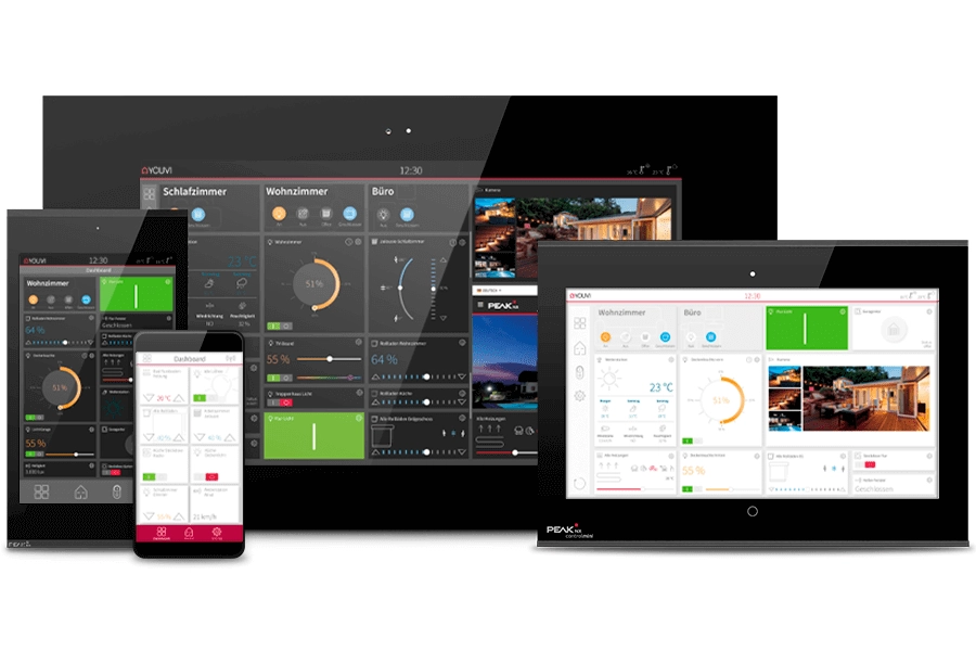 Other KNX visualisation options with 1Home